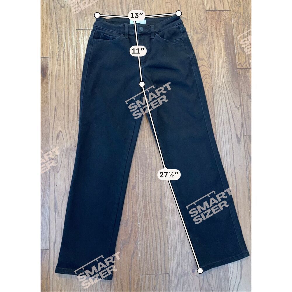 Vervet black high rise straight crop jeans size 26 - Picture 4 of 8